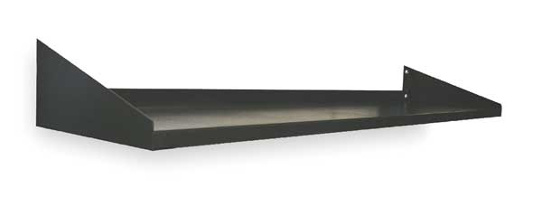 Cantilever Shelf, 72 W x 12 D x 4 H, Black