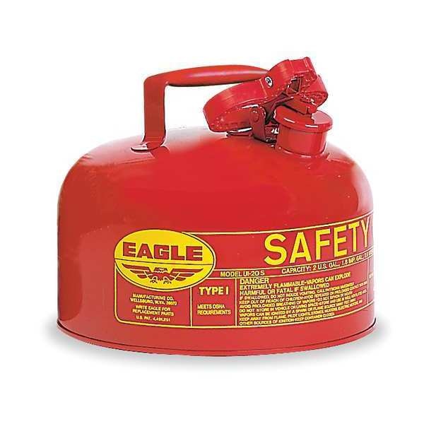 2 gal. Red Galvanized steel Type I Safety Can for Flammables