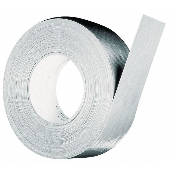 Duct Tape,  1 7/8 in W x 60 yd L,  Silver,  398,  1 Pk