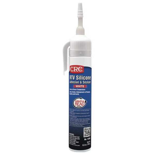 High Moisture Resistance,  Indoor/Outdoor RTV Silicone Sealant,  6.5 oz,  White