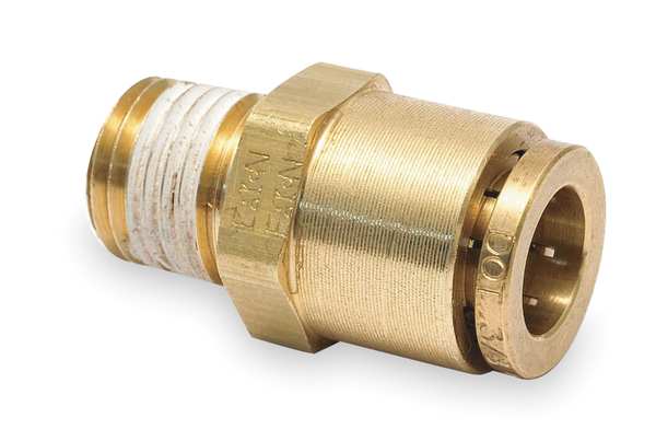 Male Connector, 3/8-18, 3/8 In Tube Sz