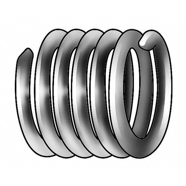 Tanged Helical Insert,  Free-Running,  #2-56 Thrd Sz,  18-8 Stainless Steel,  100 PK