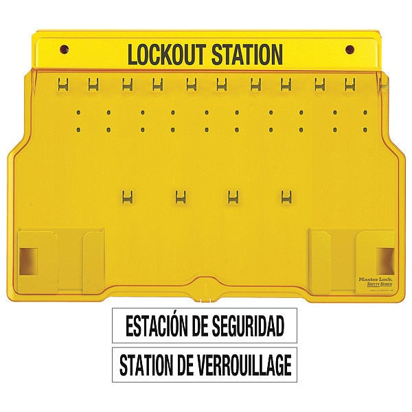Lockout Station, Unfilled, 15-1/2 In H