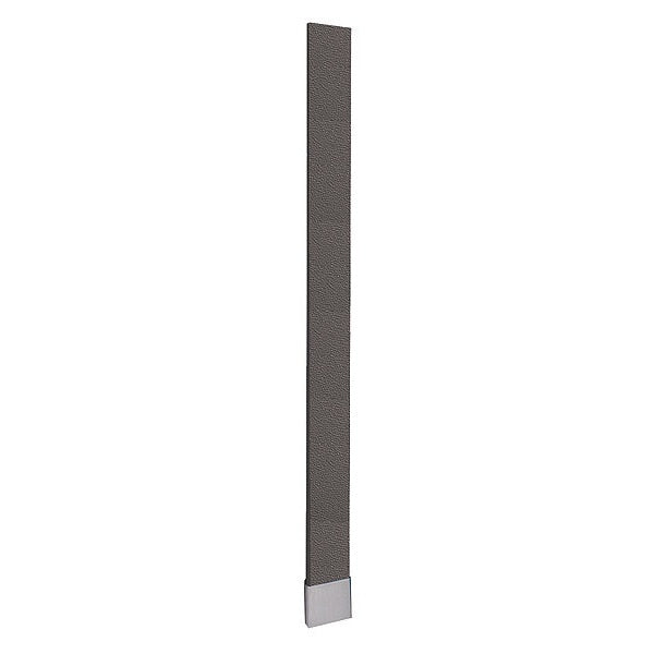 82" x 7" OHB Toilet Partition Pilaster,  Polymer,  Charcoal