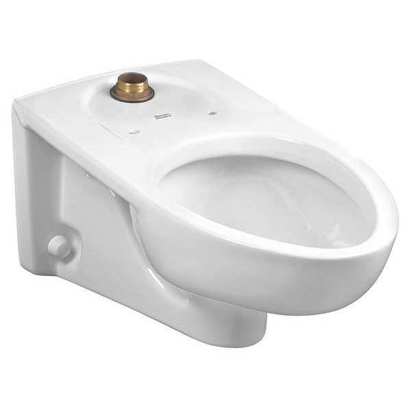 Toilet Bowl,  1.1/1.6 gpf,  Flush Valve,  Wall Mount,  Elongated,  White
