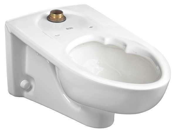 Toilet Bowl,  1.1 to 1.6 gpf,  Flushometer,  Wall Mount,  Elongated,  White
