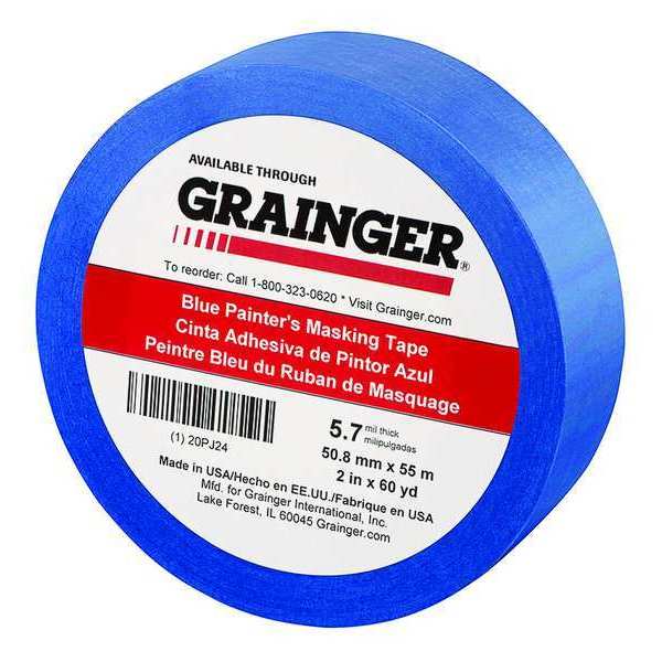 Painters Masking Tape, 60 yd.x2 in, Blue