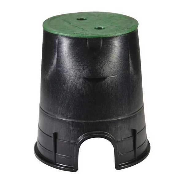 Valve Box, Round, 9in.Hx8-3/8in.W, 6-1/2in.