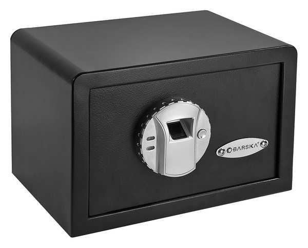 Security Safe,  0.3 cu ft,  12 lb,  Biometric Lock