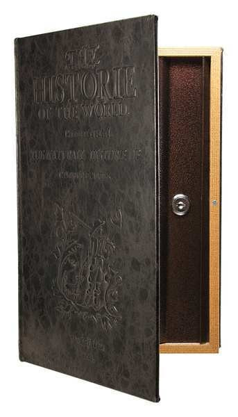 Diversion Book Safe,  0.025 cu ft,  2.37 lb,  Key Lock