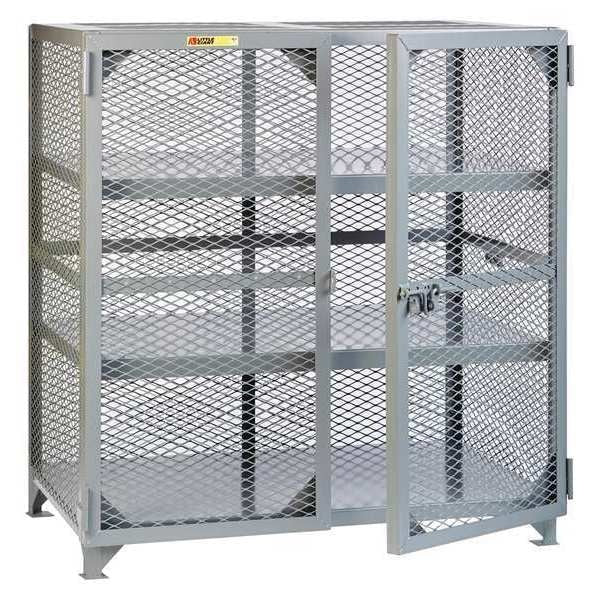 Bulk Storage Locker,  73 in W,  33 in D,  53 in H,  2 Shelves,  2 Doors,  Steel,  Assembled