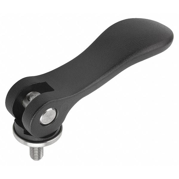 Cam Lever Size: 2 5/16-18X30,  A=96,  B=33, 3,  Aluminum Black Powder-Coated,  Comp: Steel