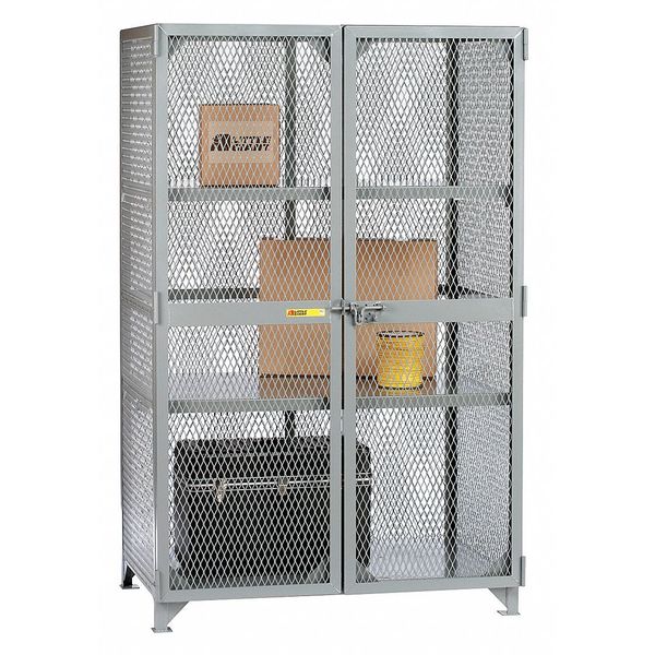 Bulk Storage Locker,  61 in W,  27 in D,  78 in H,  2 Shelves,  2 Doors,  Steel,  Assembled