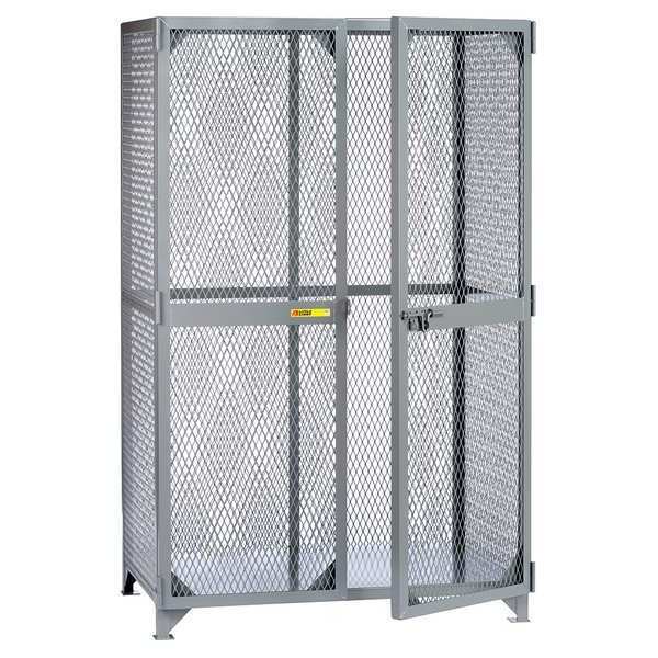 Bulk Storage Locker,  60 in W,  33 in D,  78 in H,  0 Shelves,  2 Doors,  Steel,  Assembled