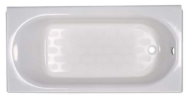 Recess Bath,  60 in L,  30 in W,  White,  Americast(R)