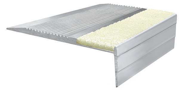 Stair Tread Cover, 60in W, Extruded Alum