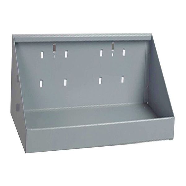18 In. W x 6-1/2 In. D Gray Epoxy Coated Steel Shelf for LocBoard