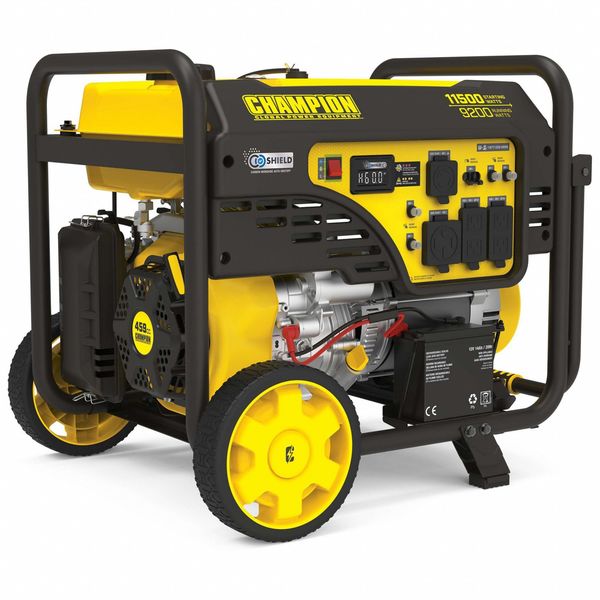 9, 200 W (Gasoline Running) Watt Portable Generator,  7.7 gal,  Gasoline