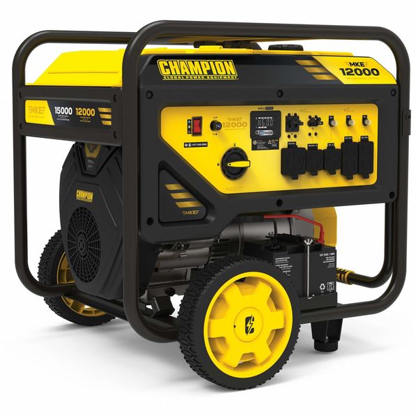 12, 000 W (Gasoline Running) Watt Portable Generator,  11 gal,  Gasoline