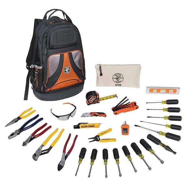 28 pc Tool Kit, Includes Pliers, Screwdrivers, Keys, Wrenches, and a Bag