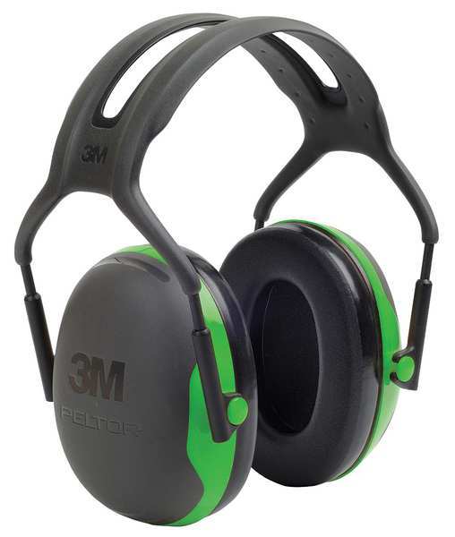 Over-the-Head Ear Muffs,  22 dB,  Peltor X1,  Black/Green