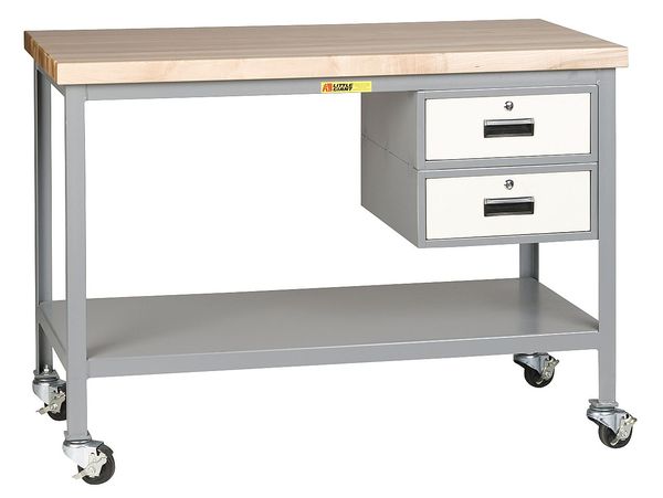 Workbench, Butcher Block, 36" W, 24" D