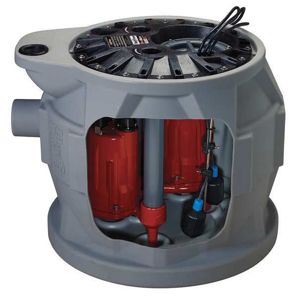 Grinder Pump System, Duplex, 115V