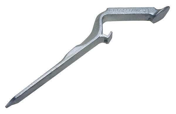 Pail Lid Opener, Silver, Aluminum, 12 In.