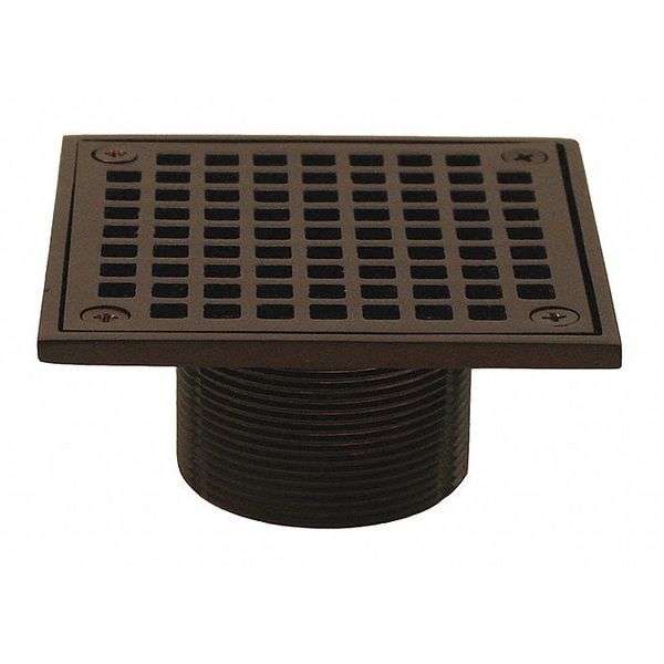 Square Spud Strainer, 4", OilRubbedBronze