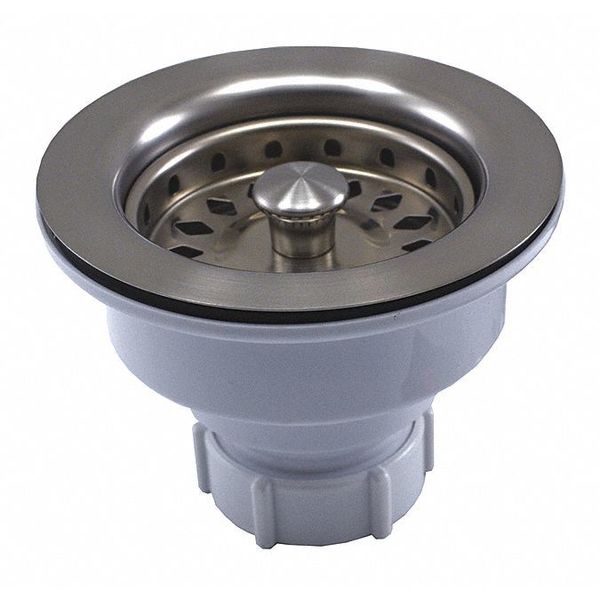 Basket Strainer, Brushed, Stainless