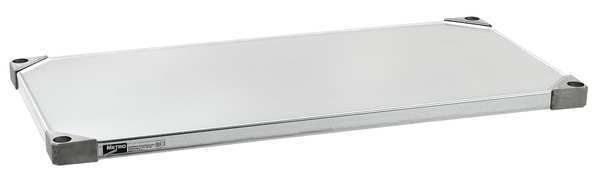 Solid Shelf,  24"D x 42"W,  Silver