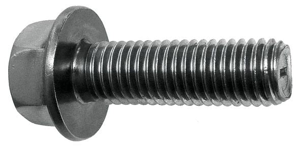 Grade 8,  5/16"-18 Flange Bolt,  Plain Steel,  1 in L,  50 PK