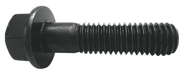 Grade 8,  1/4"-20 Flange Bolt,  Plain Steel,  1-3/4 in L,  50 PK