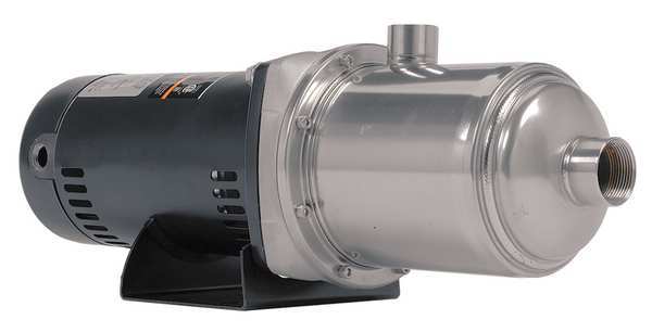 Multi-Stage Booster Pump, 2 hp, 120/240V AC, 1 Phase, 1-1/2 in NPT Inlet Size, 3 Stage