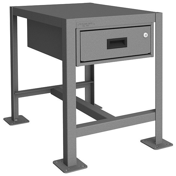 Fixed Work Table, Steel, 24" W, 18" D