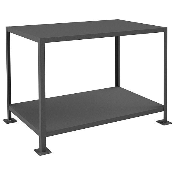 Fixed Work Table, Steel, 48" W, 24" D