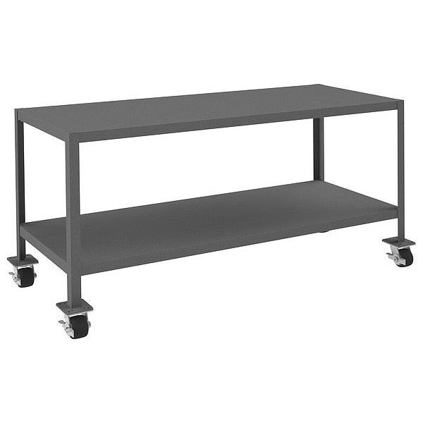 Mbl Mach Table, 24x60x30, 2000 lb, 2 Shlf