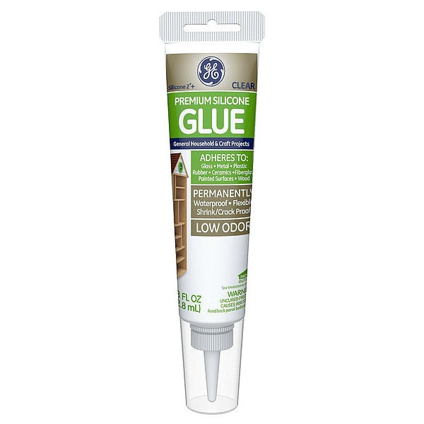 Sealant,  2.8 oz,  Tube,  Clear,  Silicone Base