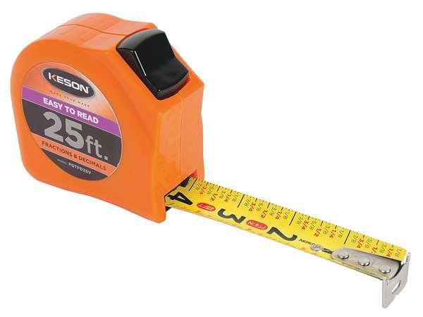 25 ft Tape Measures,  1 in Blade
