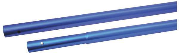 Push Button Handle, 1-3/4x72 In, Alum, Blue