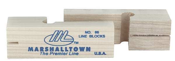 Line Blocks, 3-3/4 In, Hardwood, Pair