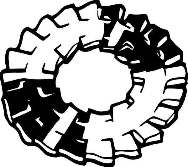 Internal/External Tooth Lock Washer,  Fits Bolt Size #8 Steel,  Zinc Plated Finish,  100 PK