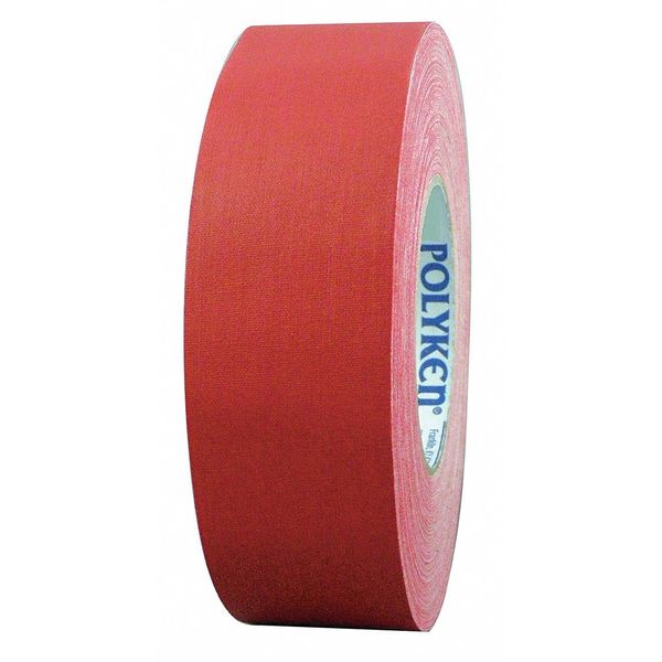 Gaffers Tape, 11.5 mil, 1 In x 55 yd., Red