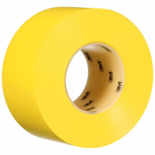 Floor Marking Tape, Yellow, 36 yd, PK4