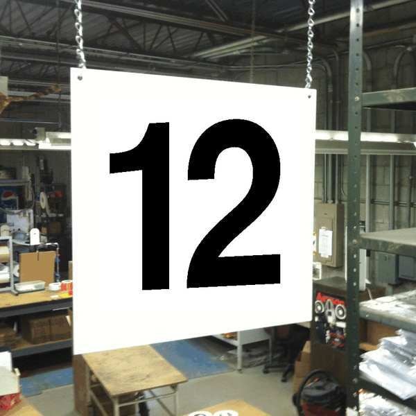 Hanging Aisle Sign, Legend 12