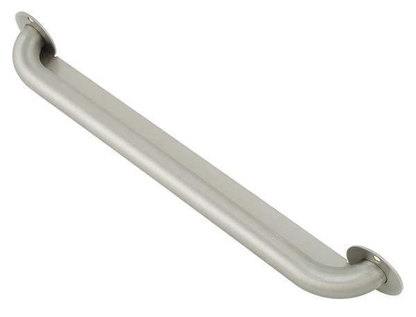 21-1/8" L,  Front Mounted,  Stainless Steel,  Security Grab Bar,  Satin