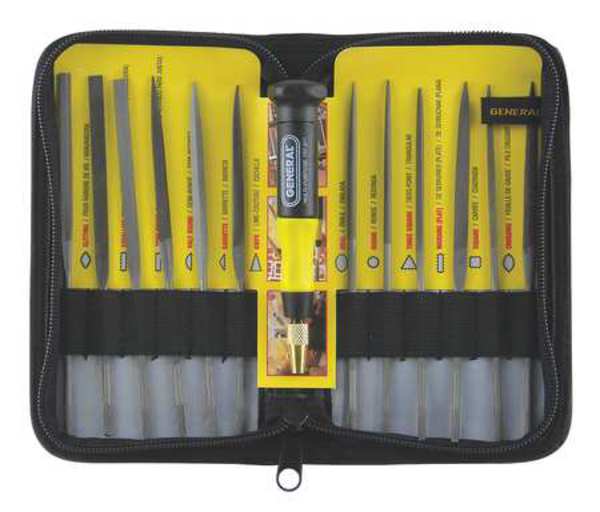 Needle File Set, Swiss, 5-1/2 In. L