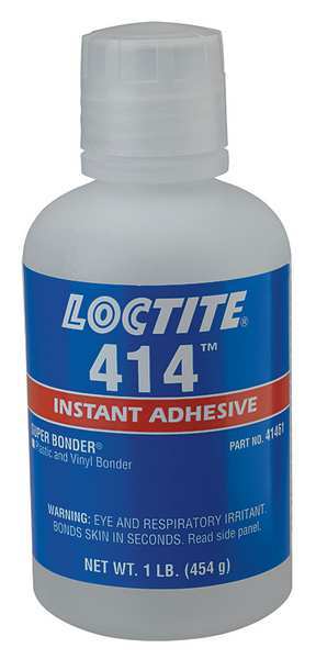 Instant Adhesive,  414 Series,  Clear,  1 lb,  Bottle