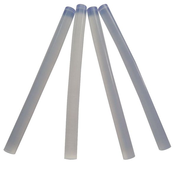 Hot Melt Adhesive,  Clear,  9/32 in Diameter,  30 to 60 sec Begins to Harden