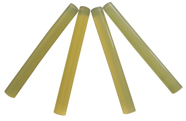 Hot Melt Adhesive,  Yellow,  29/64 in Diameter,  35 to 50 sec Begins to Harden